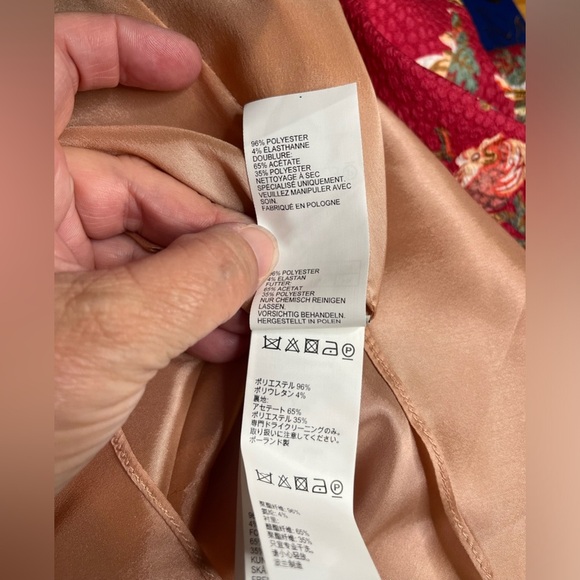 NWT Peter Pilotto- Fuchsia Printed Waffle T-Dress. Size US 4 - Picture 11 of 12